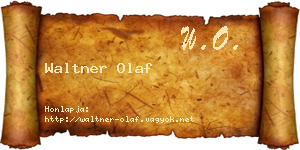 Waltner Olaf névjegykártya